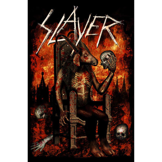 Slayer Textile Poster: Devil on Throne