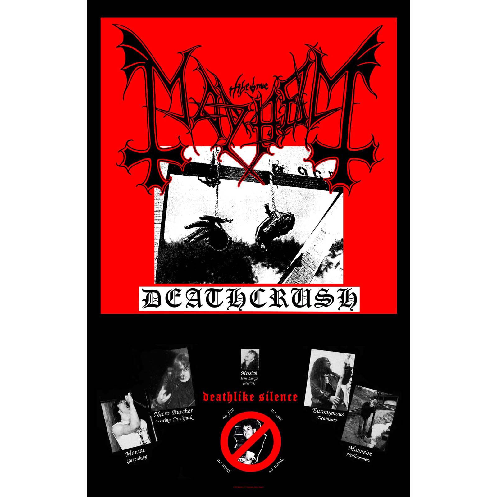 Mayhem Textile Poster: Deathcrush