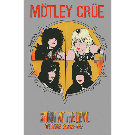 Motley Crue Textile Poster: Shout At The Devil