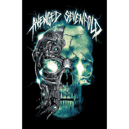 Avenged Sevenfold Textile Poster: Mechanical Skull