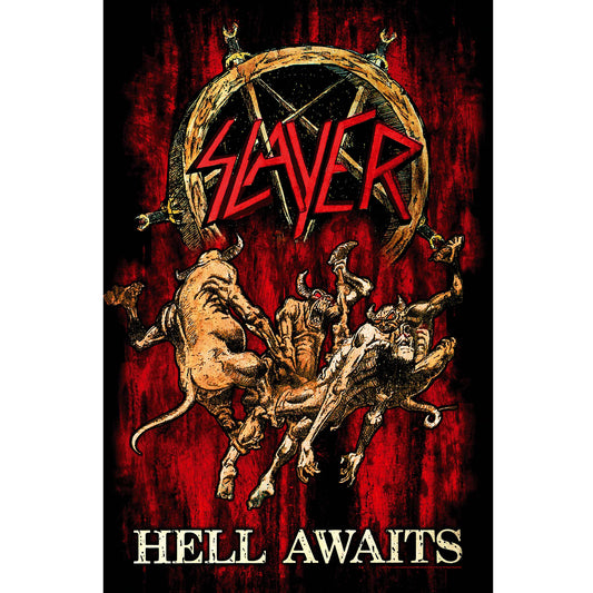 Slayer Textile Poster: Hell Awaits