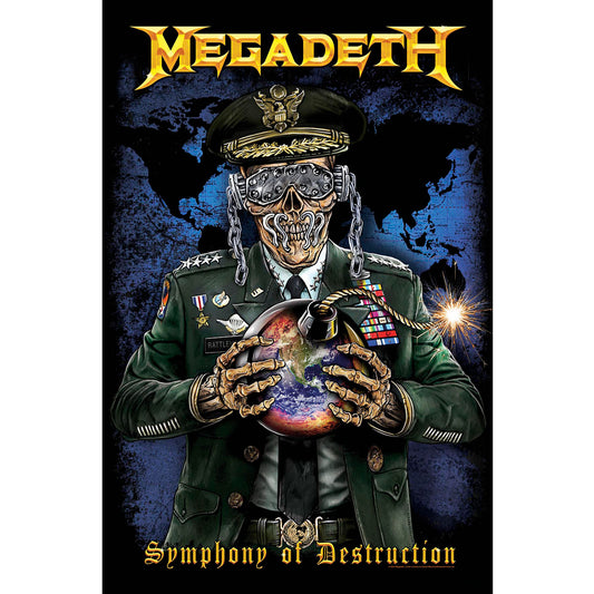 Megadeth Textile Poster: Symphony of Destruction