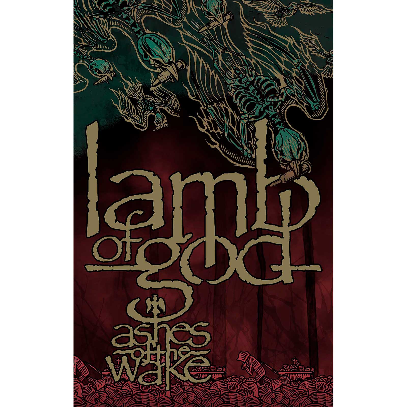 Lamb Of God Textile Poster: Ashes Of The Wake
