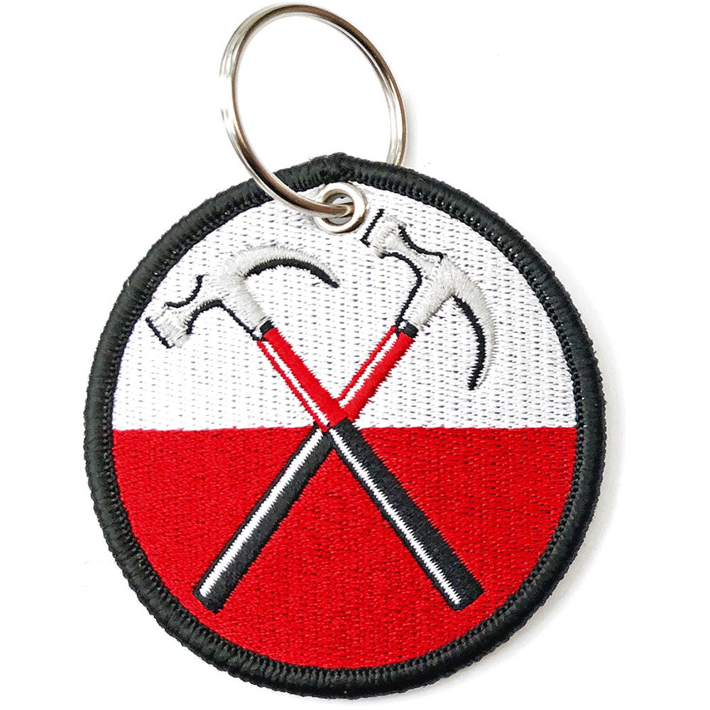 Pink Floyd Keychain: The Wall Hammers Circle (Double Sided Patch)