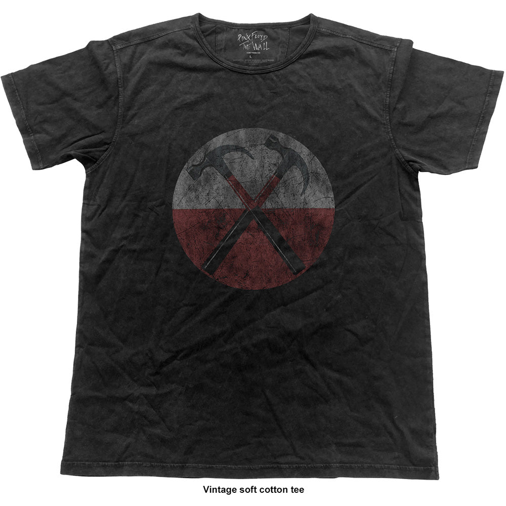 Pink Floyd Unisex Vintage T-Shirt: The Wall Hammers (Small)