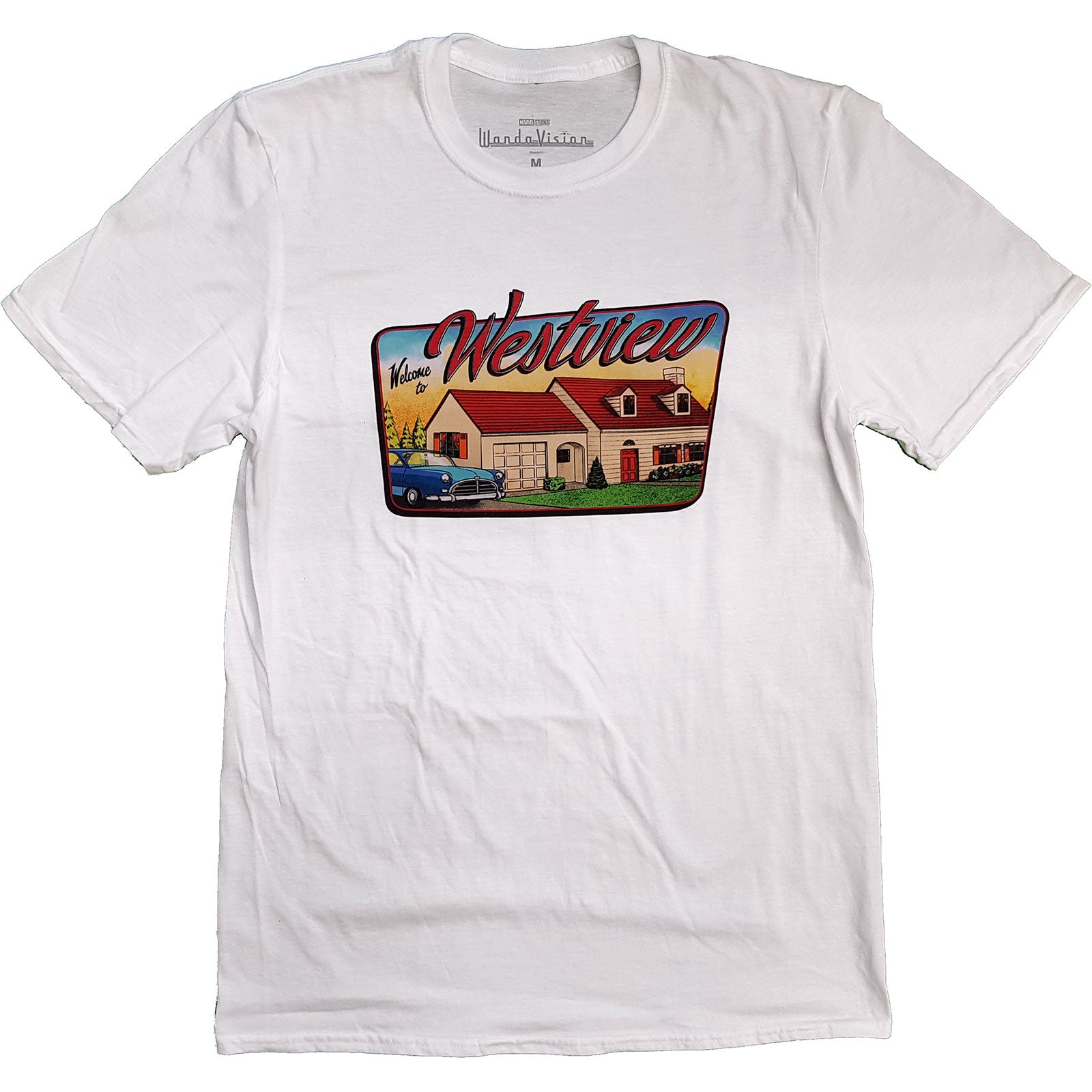 Marvel Comics Unisex T-Shirt: WandaVision Westview