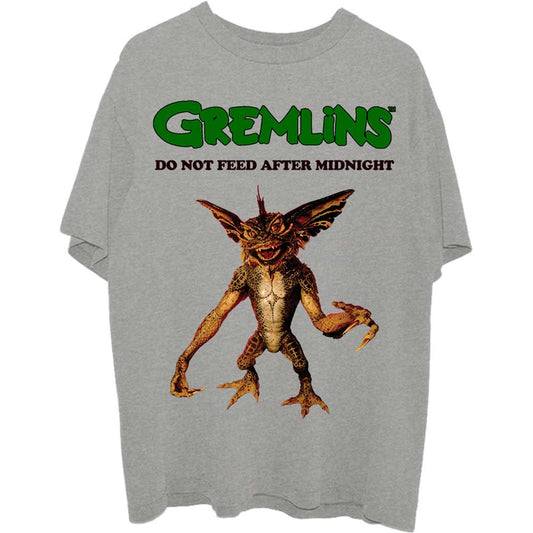 Warner Bros Unisex T-Shirt: Gremlins Stripe Do Not Feed