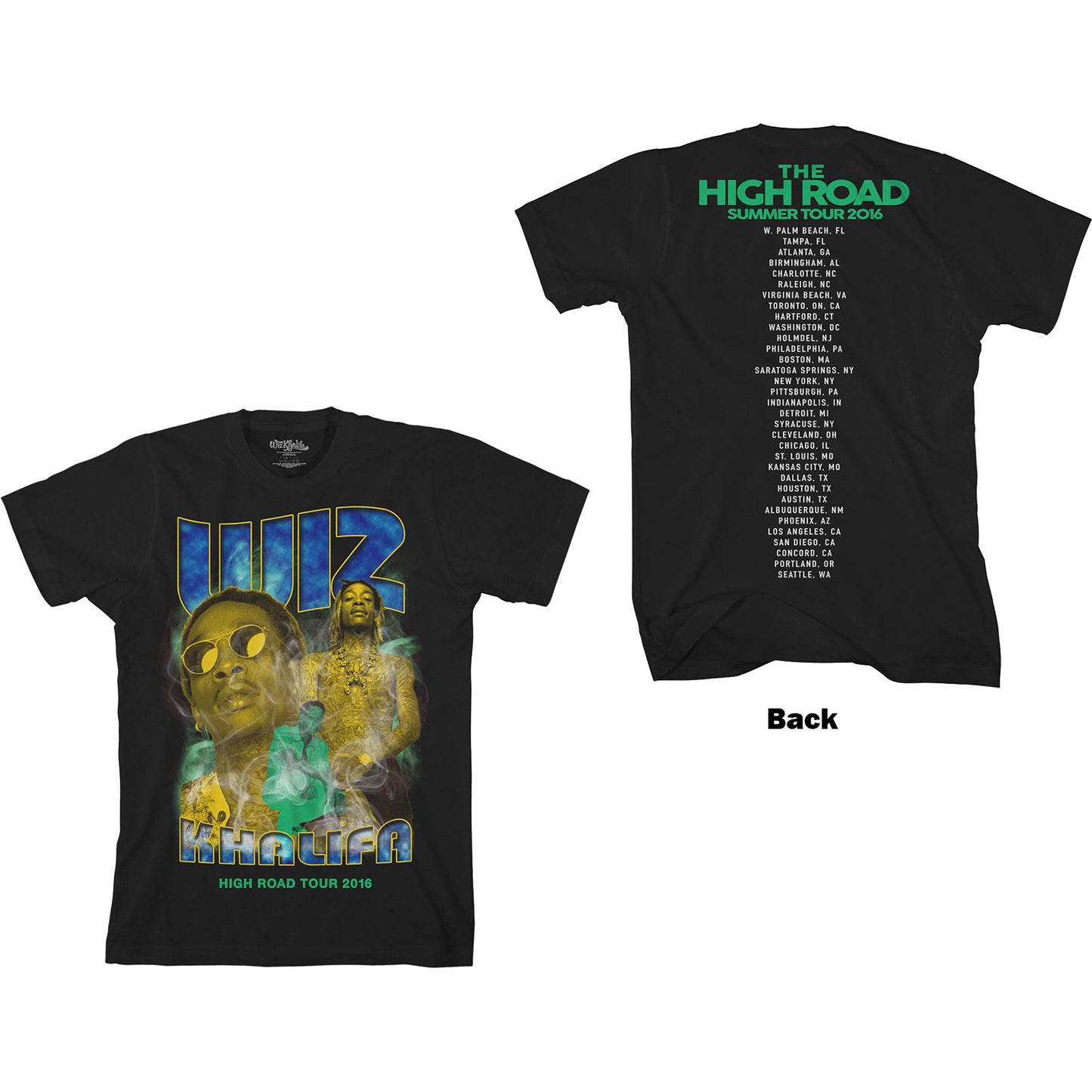 Wiz Khalifa Unisex T-Shirt: 90's (Back Print)