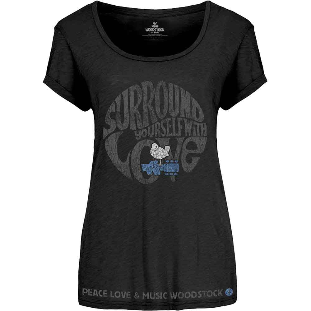 Woodstock Ladies T-Shirt: Surround Yourself (Large)