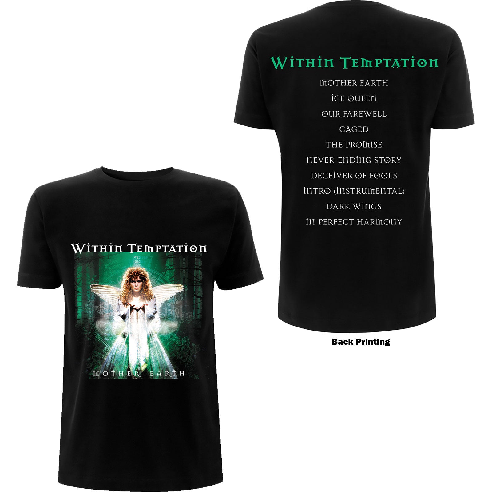 Within Temptation Unisex T-Shirt: Mother Earth (Back Print)
