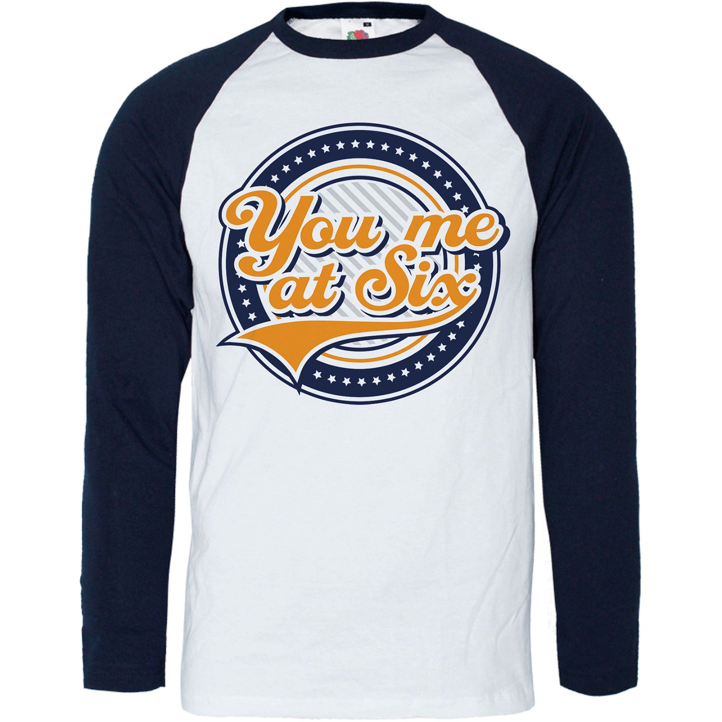 You Me At Six Unisex Raglan T-Shirt: Crest