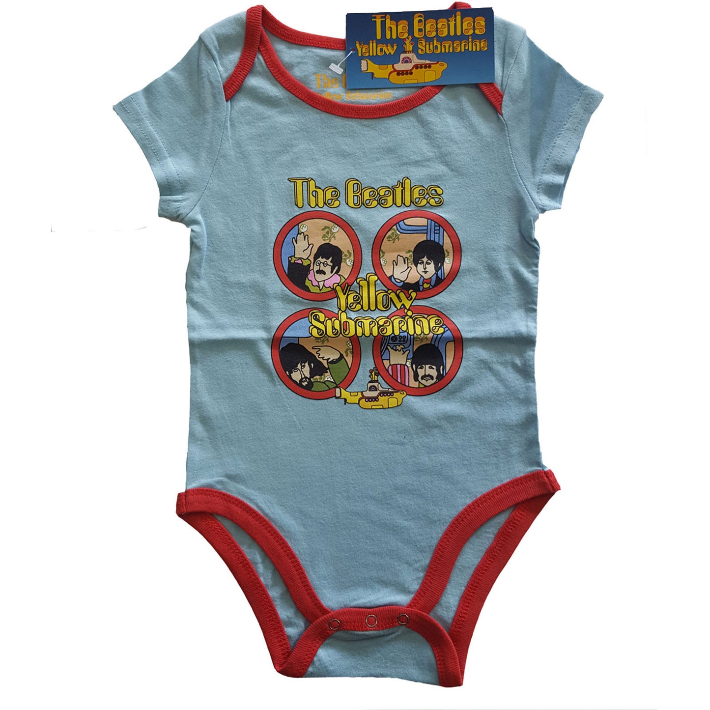 The Beatles Kids Baby Grow: Yellow Submarine Portholes