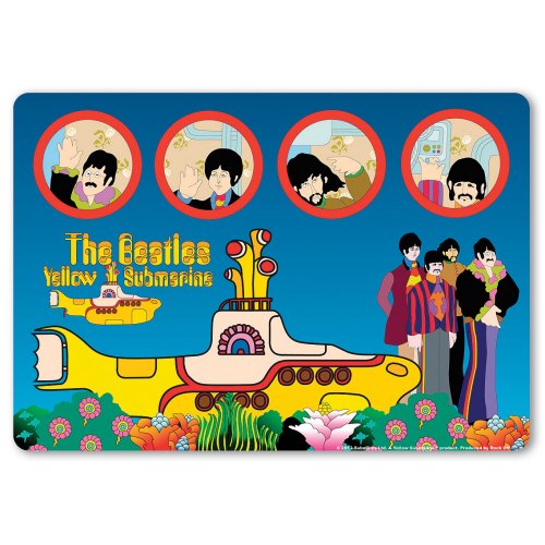 The Beatles Mouse Mat: Yellow Submarine & Portholes