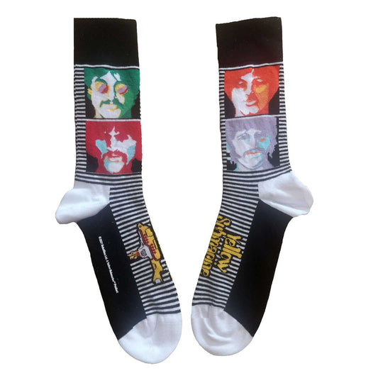 The Beatles Unisex Ankle Socks: Yellow Submarine Sea of Science Faces Colour (UK Size 7 - 11)