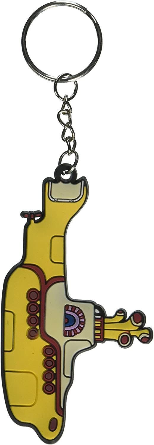 Beatles Yellow Submarine Rubber Keychain
